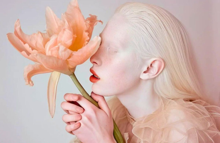 Bouquet digitale in verde caldo e umano