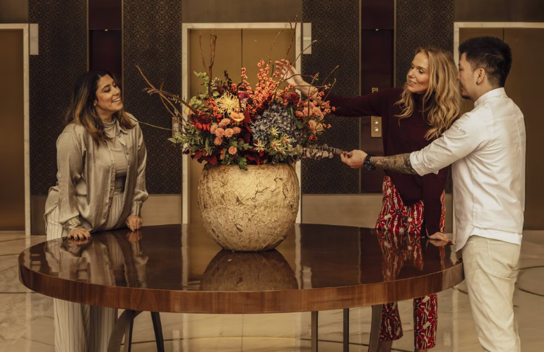 Boutique Daniel Ost a Riyad con allestimenti floreali di lusso