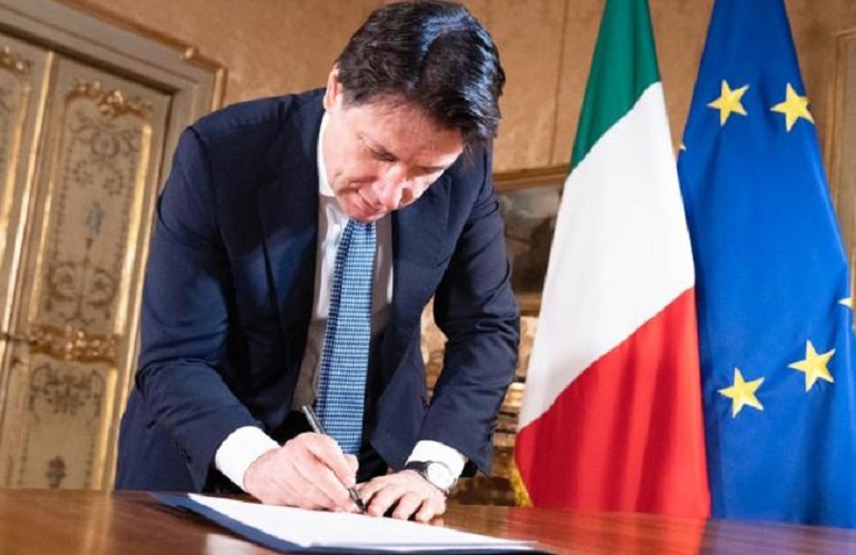 Il presidente del consiglio Conte