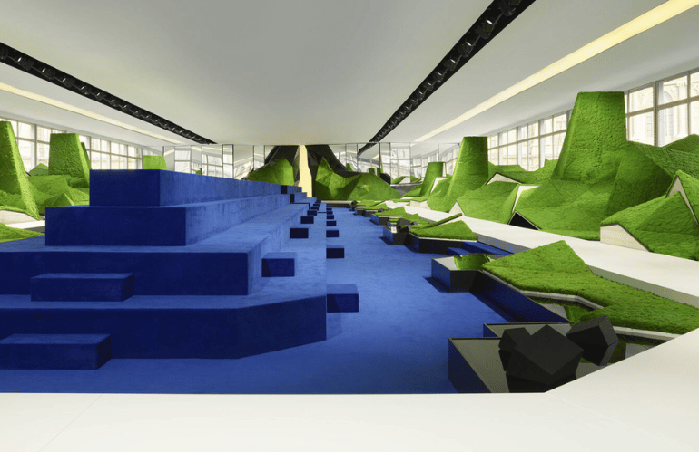 Louis Vuitton Super Nature scenografia vegetale