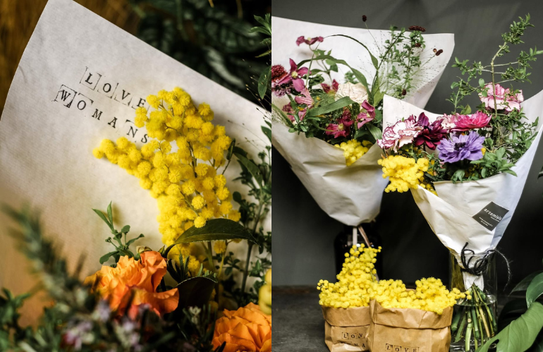 Angolo dello shop con piante grasse e arredi vintage