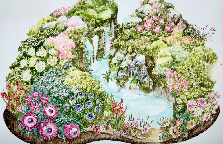 Between Two Worlds, il giardino premiato di Leon Kluge al Singapore Garden Festival