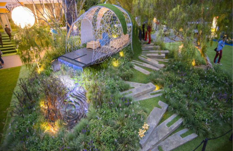 Chakra Garden multisensoriale progettato da Leon Kluge nella tenuta Sterrekopje