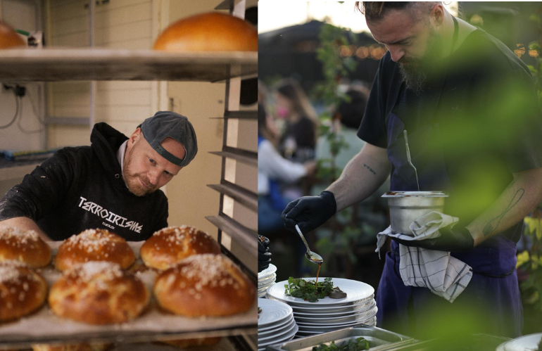 Piatti dello chef Ladeyn con ingredienti locali