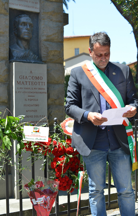 Oreste Giurlani alla commemorazione per Giacomo Matteotti