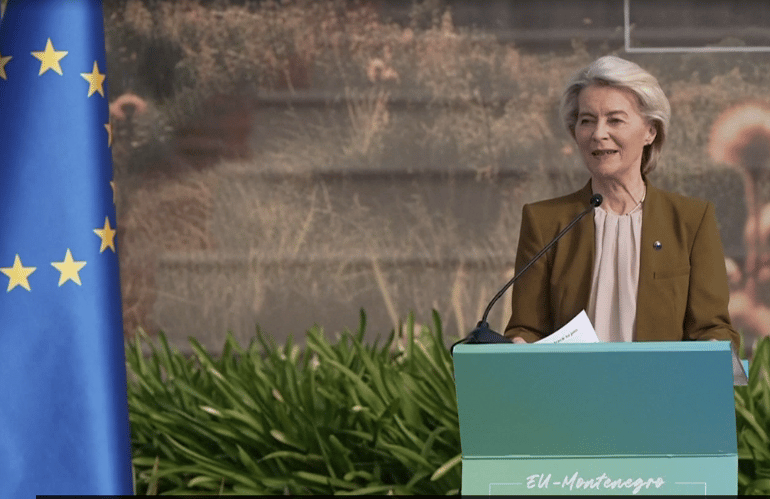 Ursula von der Leyen in Montenegro